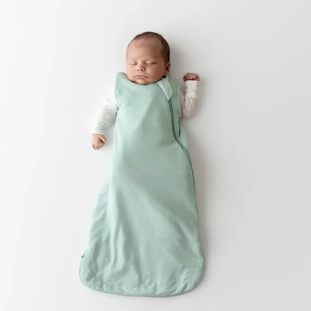 Kyte Baby Sleep Bag Sack Sage Green 1.0 Double Zip Bamboo Soft Gender Neutral M